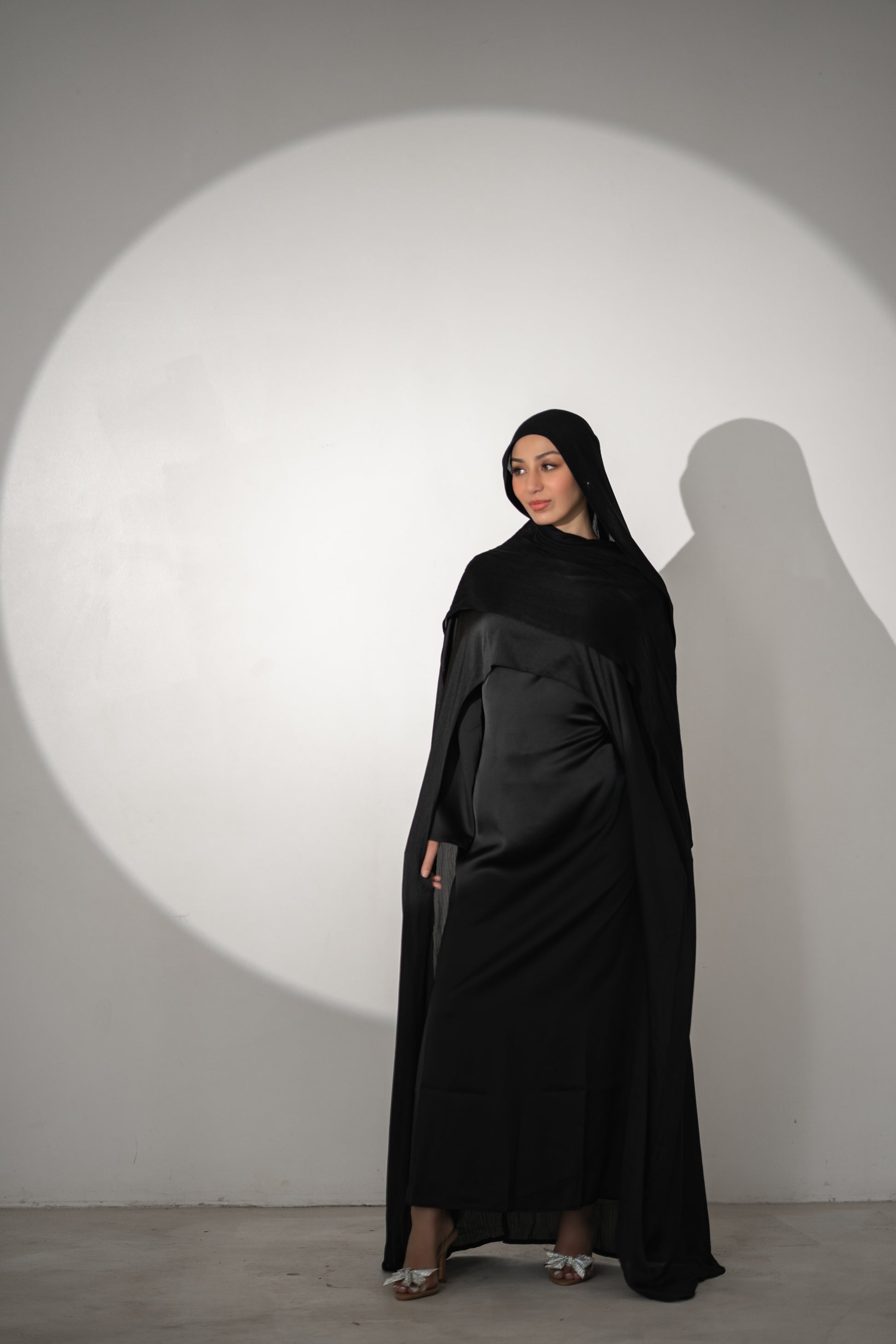 Amina Maxi Dress with Cape