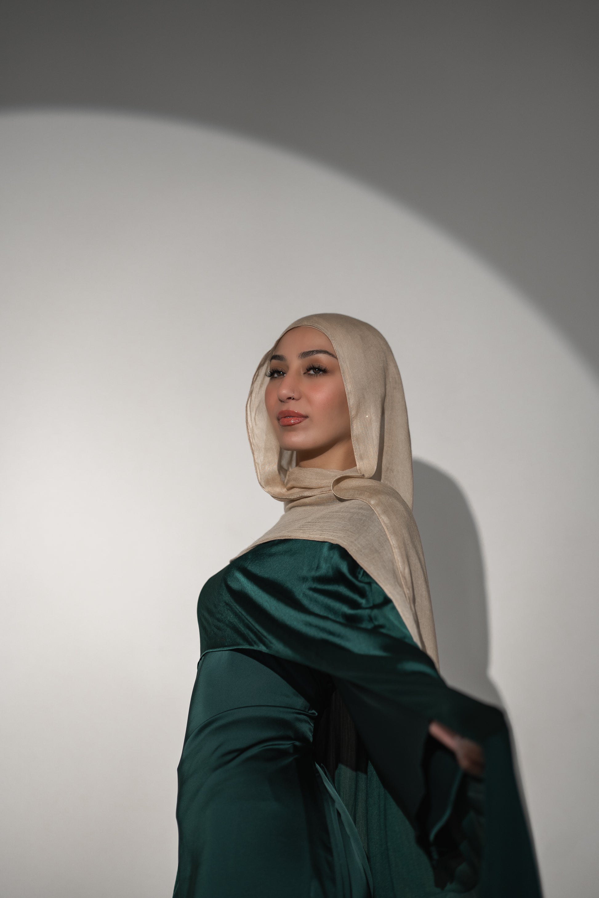 Amina Maxi Dress with Cape