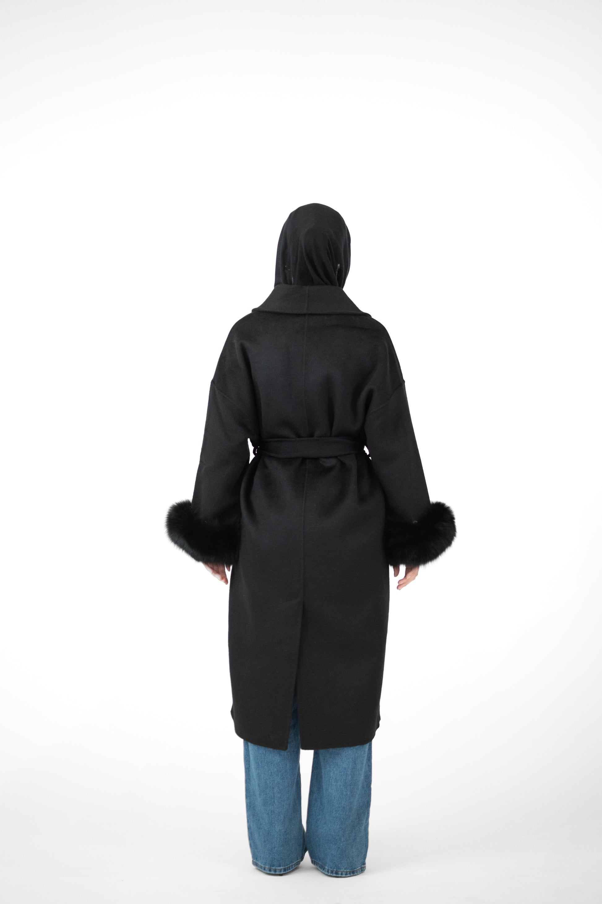 Nooré Fox Fur Oversized Coat