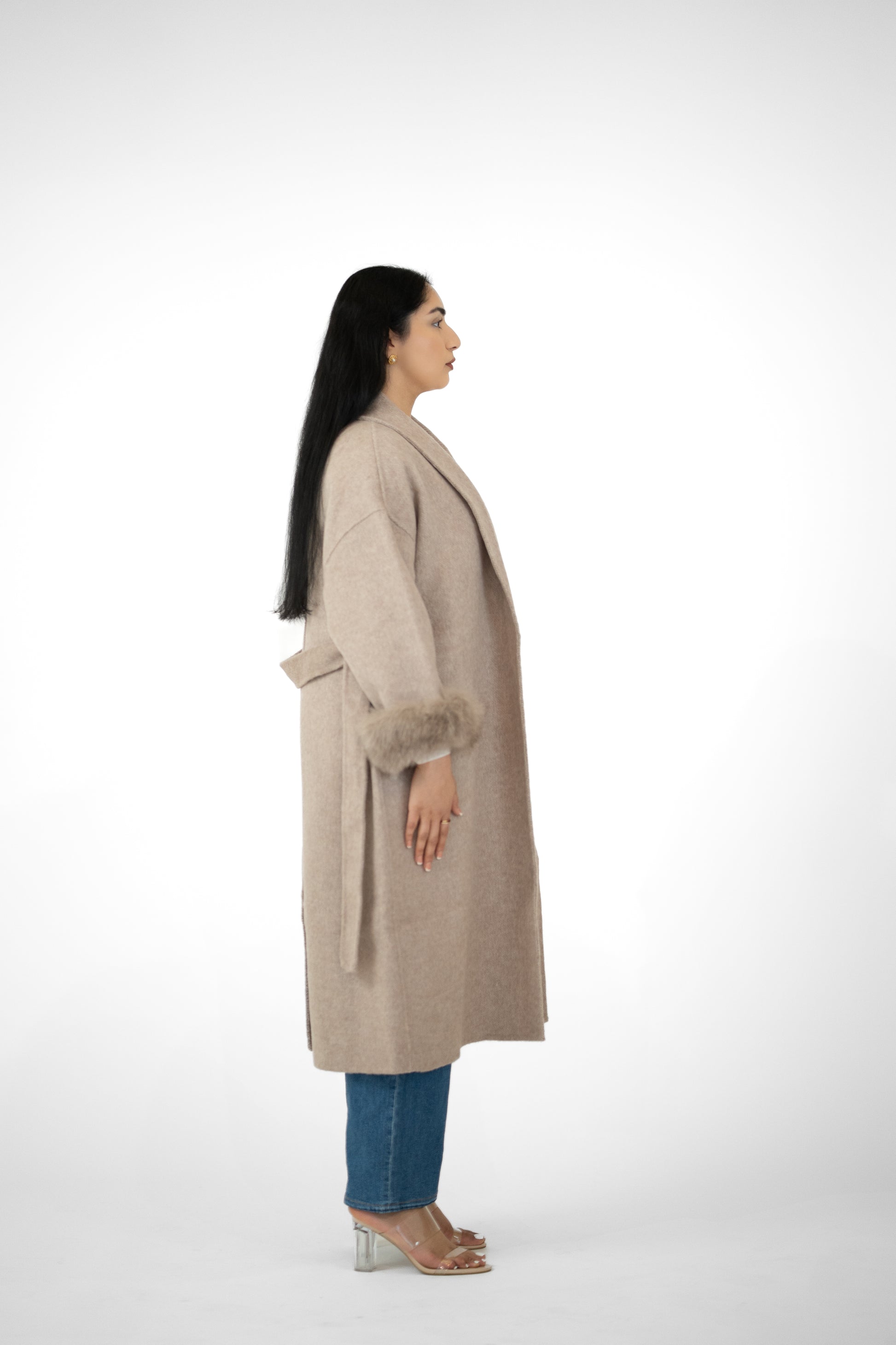 Nooré Fox Fur Oversized Coat