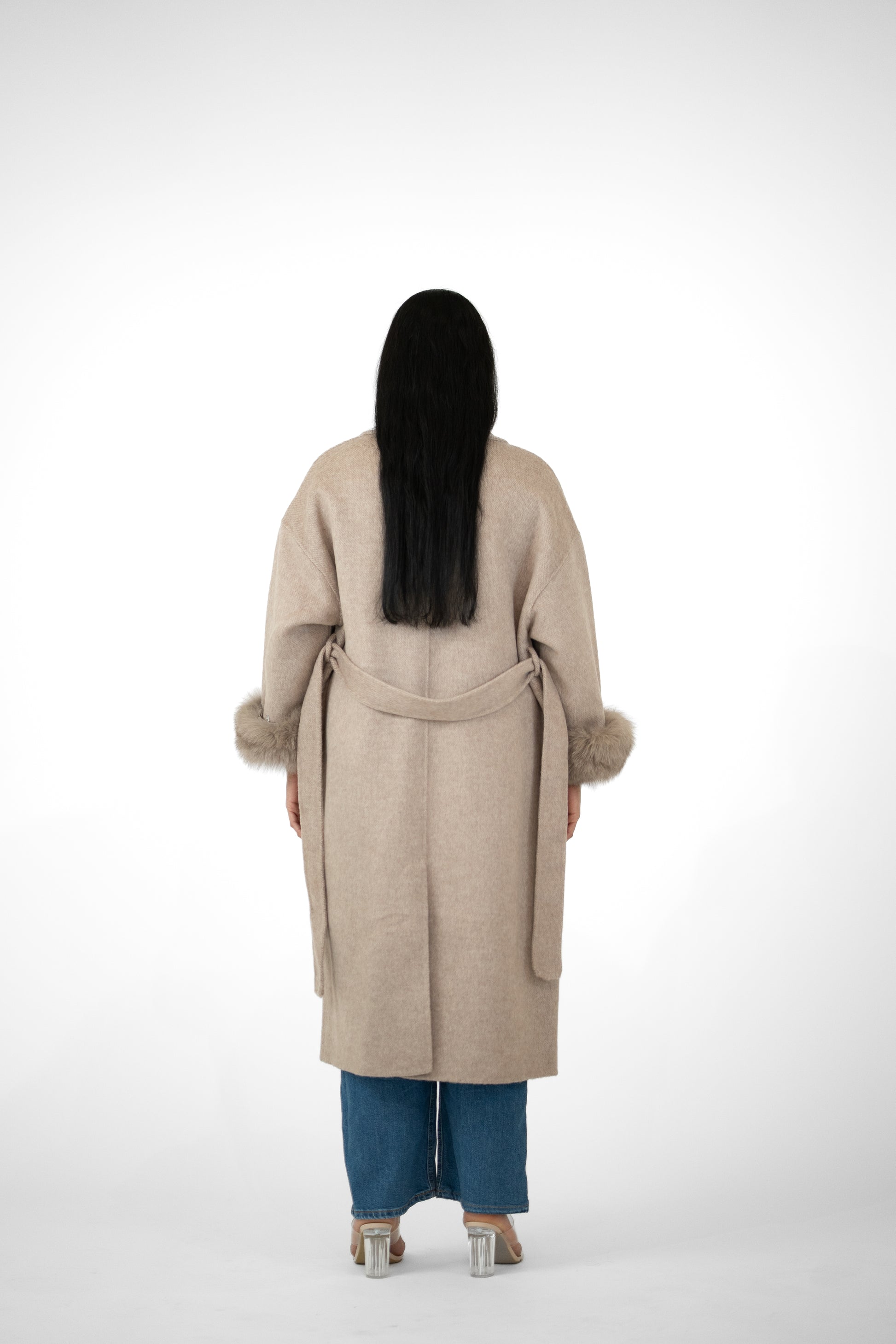 Nooré Fox Fur Oversized Coat