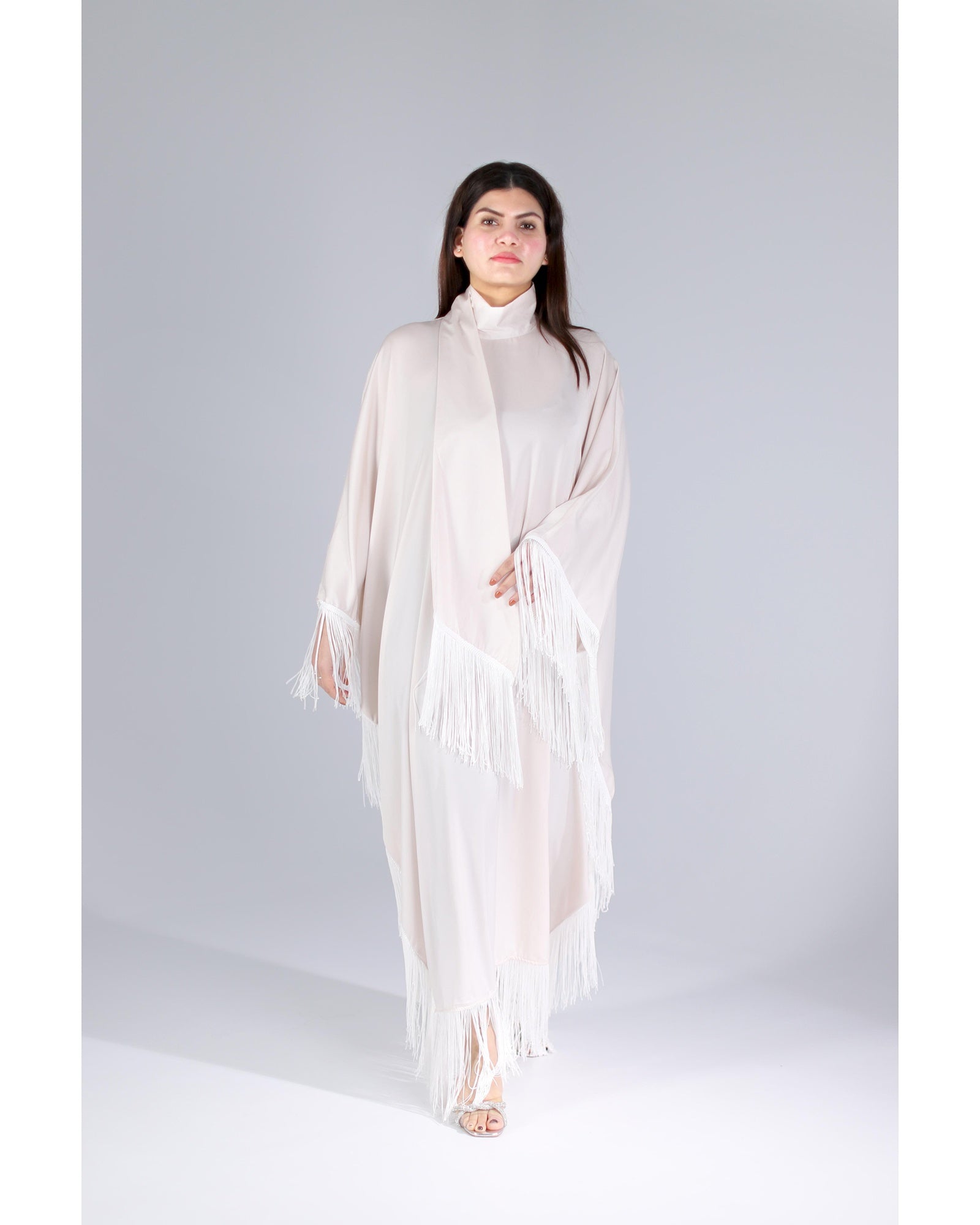 Leyla Tassel Dress - Cream