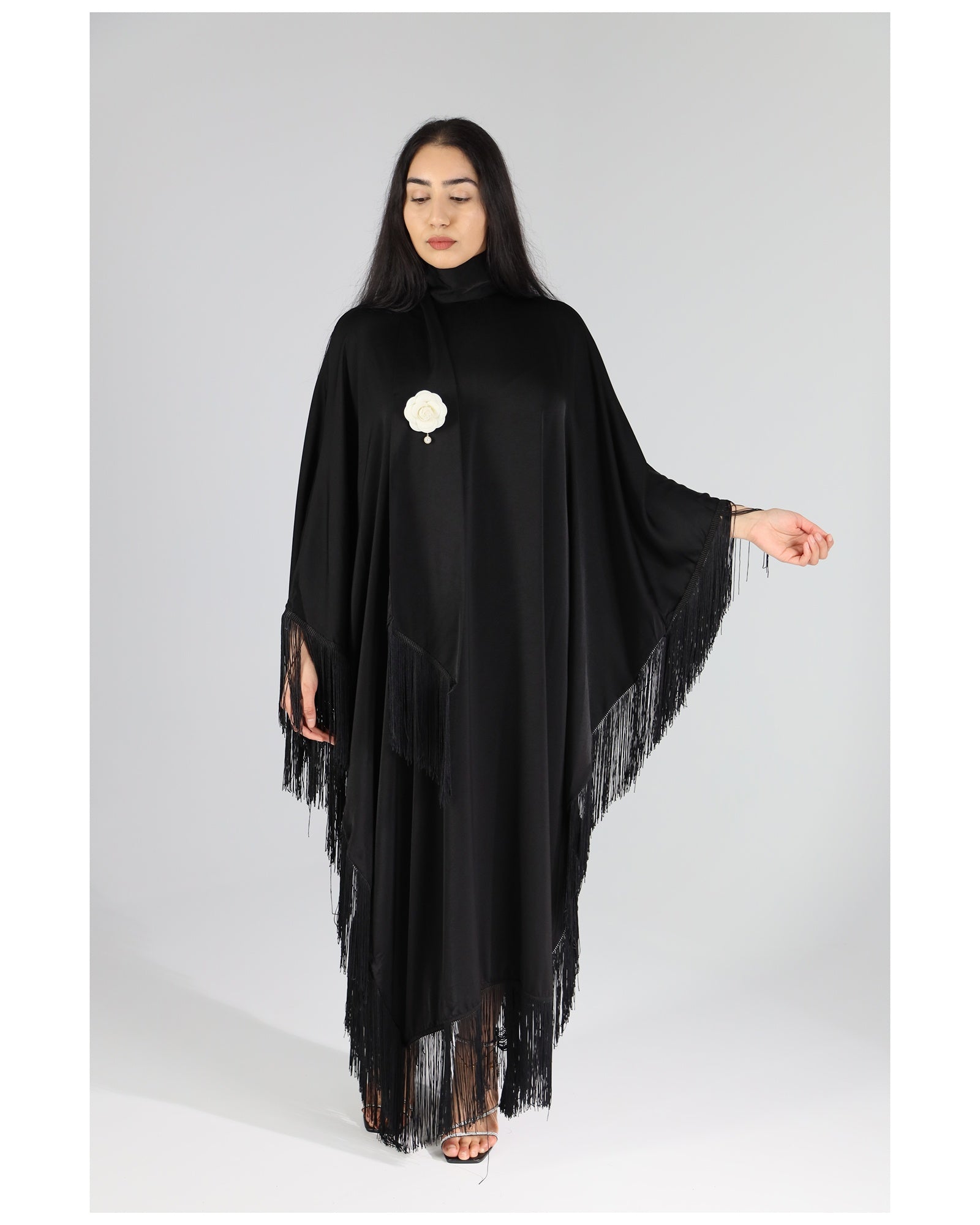 Leyla Tassel Dress - Noir