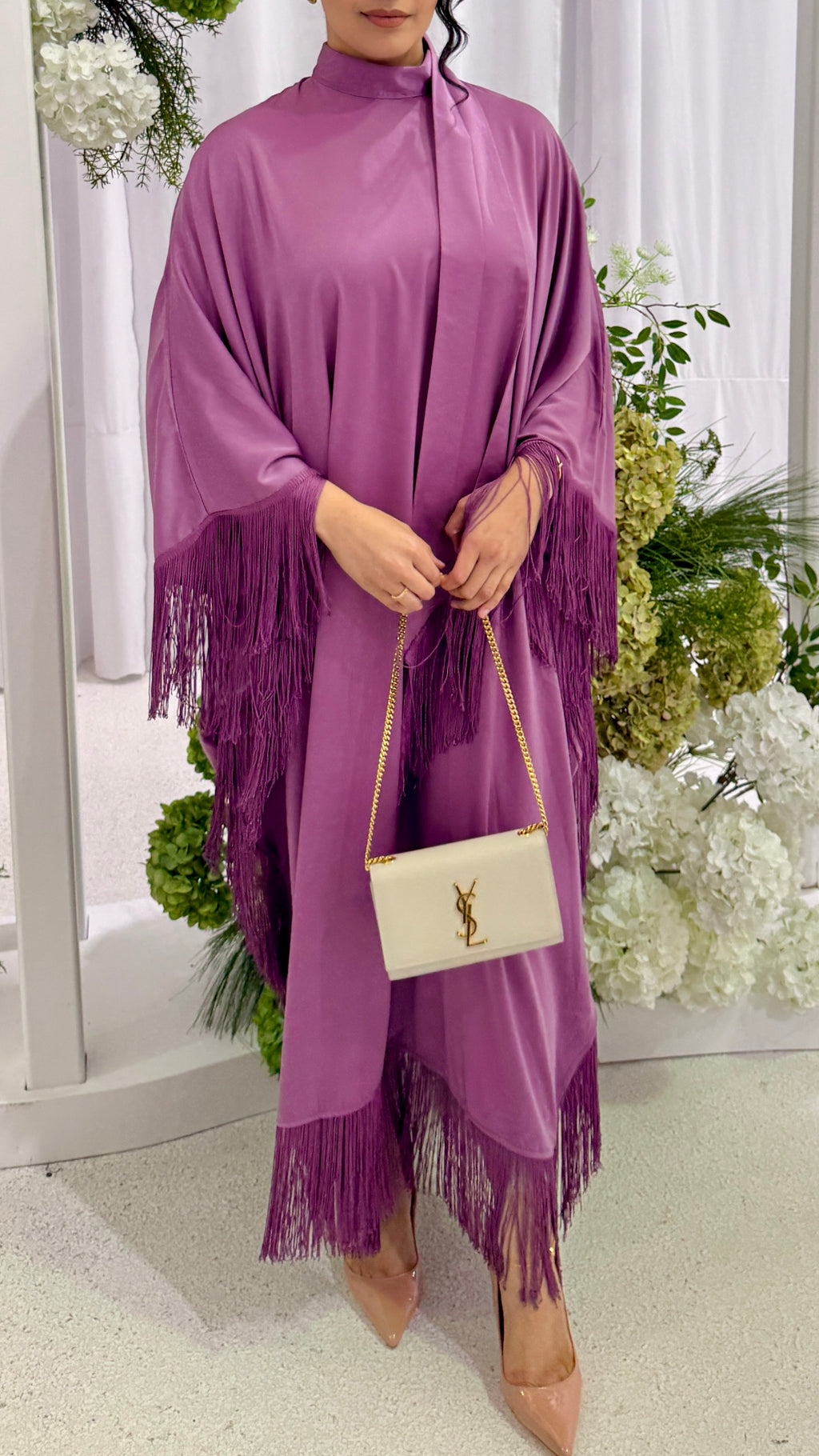 Leyla Tassel Dress - Orchid