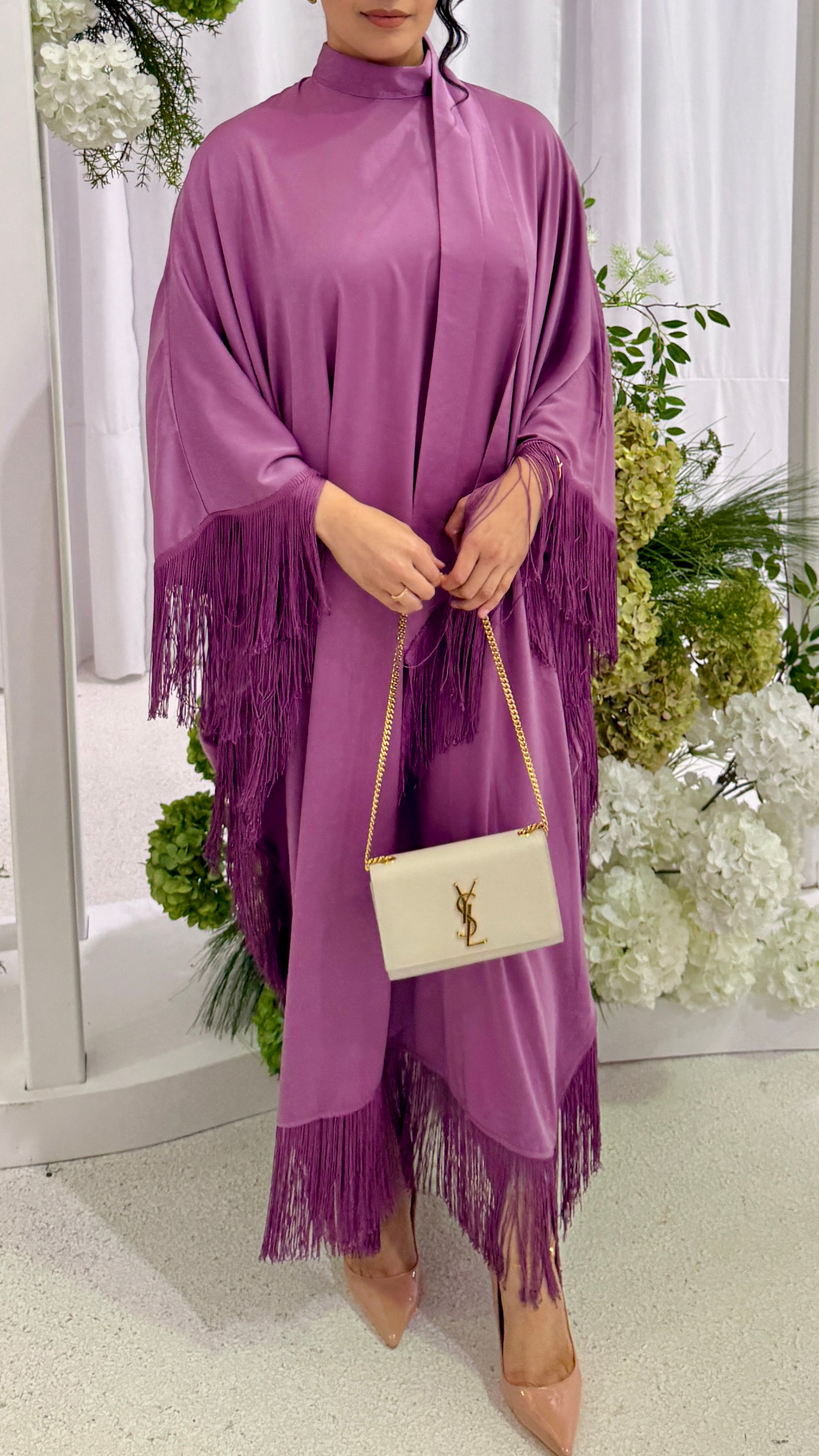 Leyla Tassel Dress - Orchid