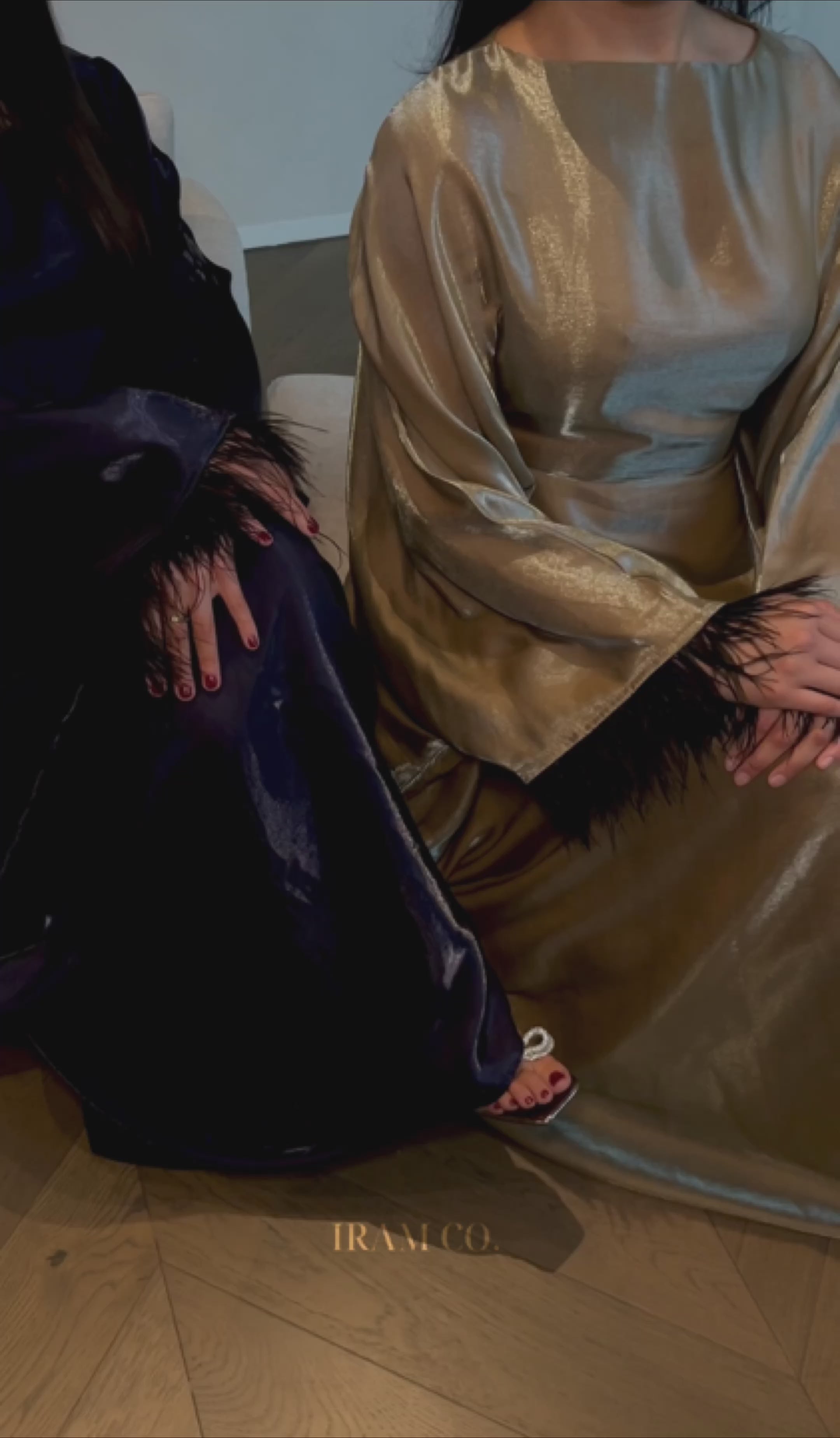 Kaia Kaftan - navy & khaki