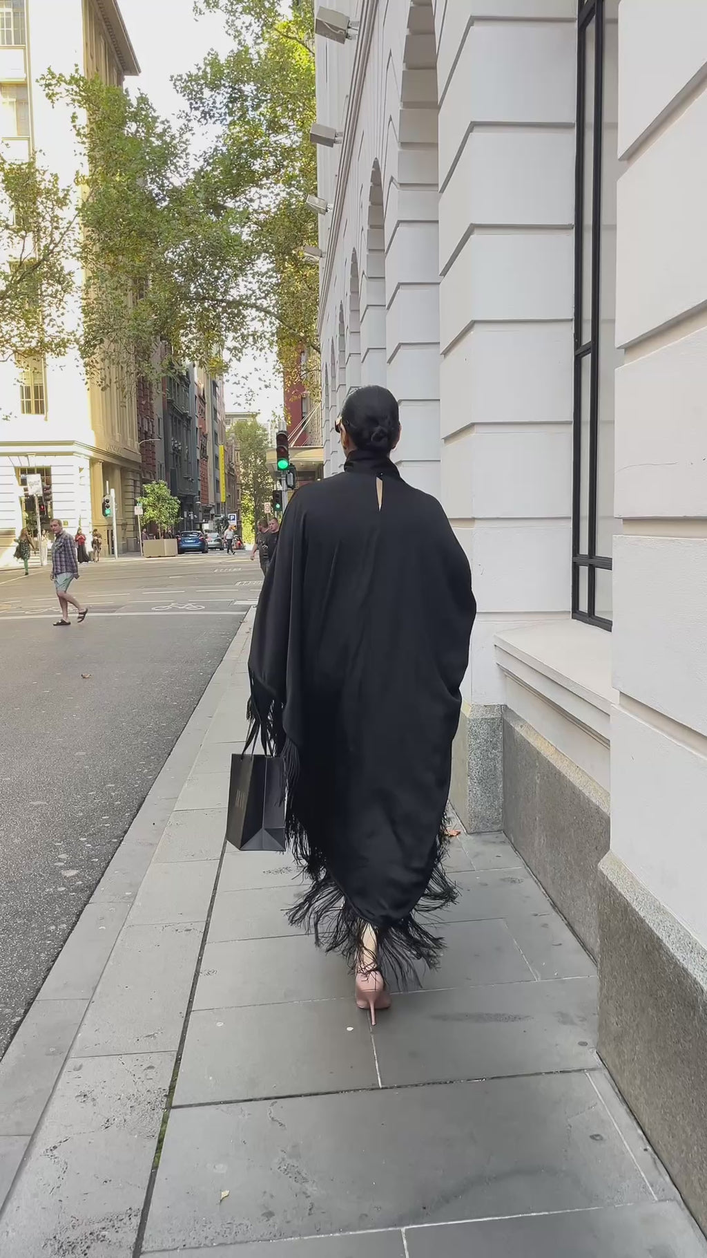 Leyla Tassel Dress - Noir